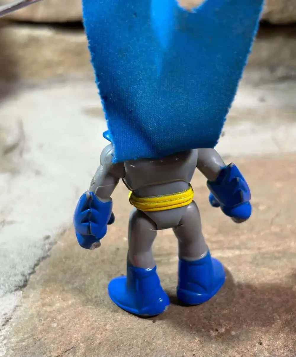 Fisher-Price Imaginext Batman Classic Blue Gray Suit with Helmet 3